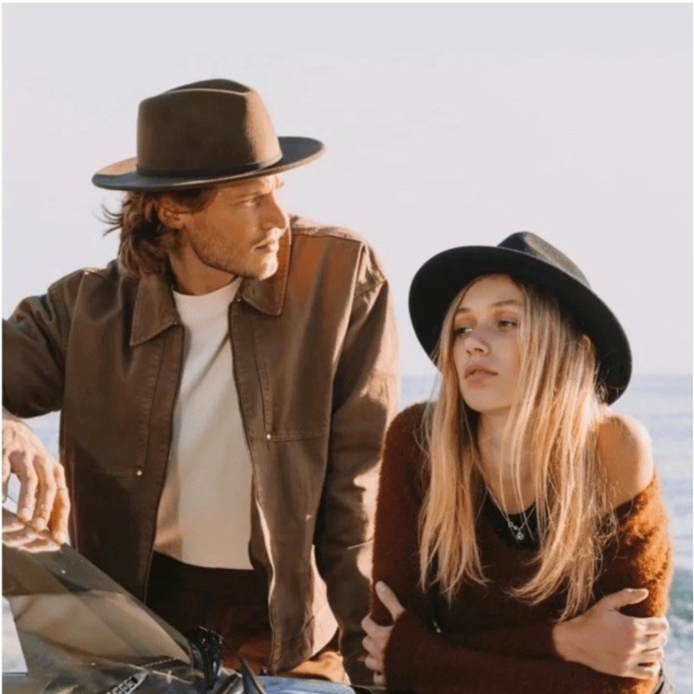 NWT Will + Bear Hat‎ Co Unisex William Brown Crushable Travel Hat Small Fedora